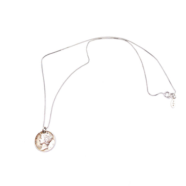 Mercury Dime Necklace
