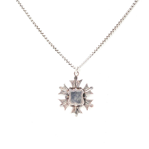 Sterling Silver Heraldic Crest Necklace