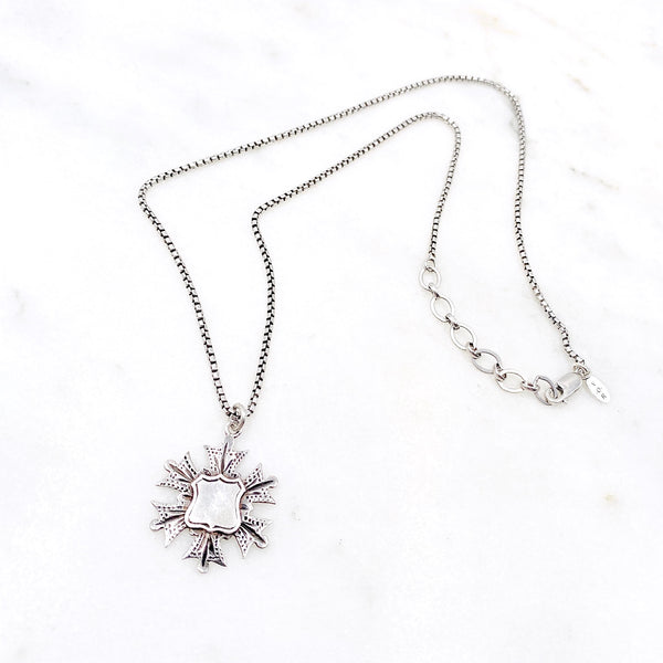 Sterling Silver Heraldic Crest Necklace