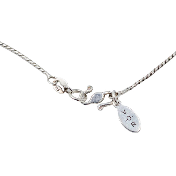 Sterling Silver & Turquoise Teardrop Necklace