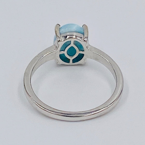 Sterling Silver & Blue Agate Ring