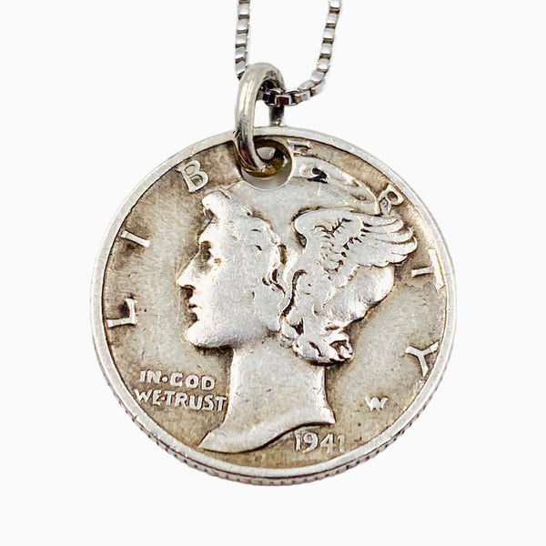 Mercury Dime Necklace