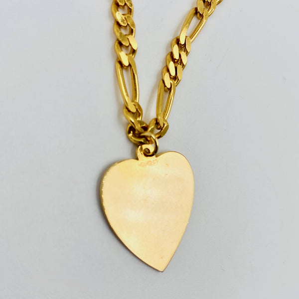 gold heart charm bracelet