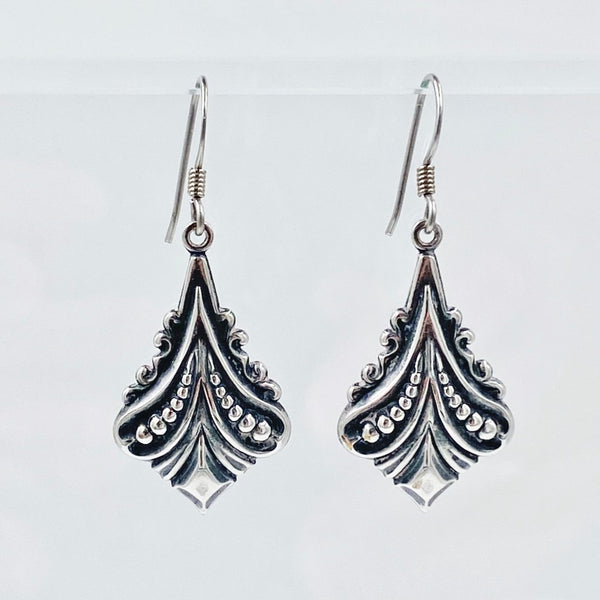 Art Nouveau Silver Earrings