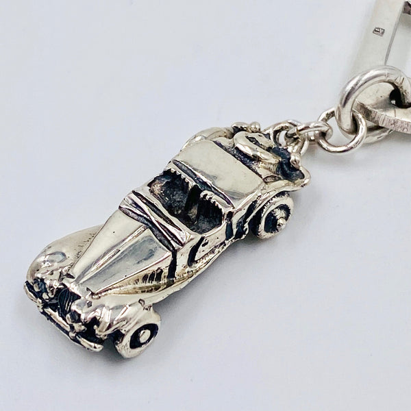 Sterling Silver Vintage Roadster Key Chain