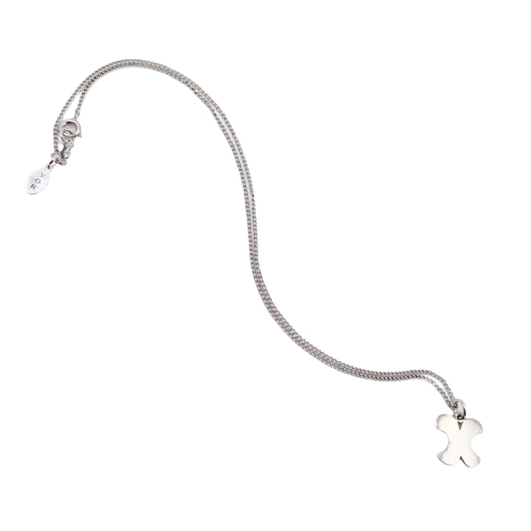 Vintage O Rama Letter X Sterling Silver Necklace