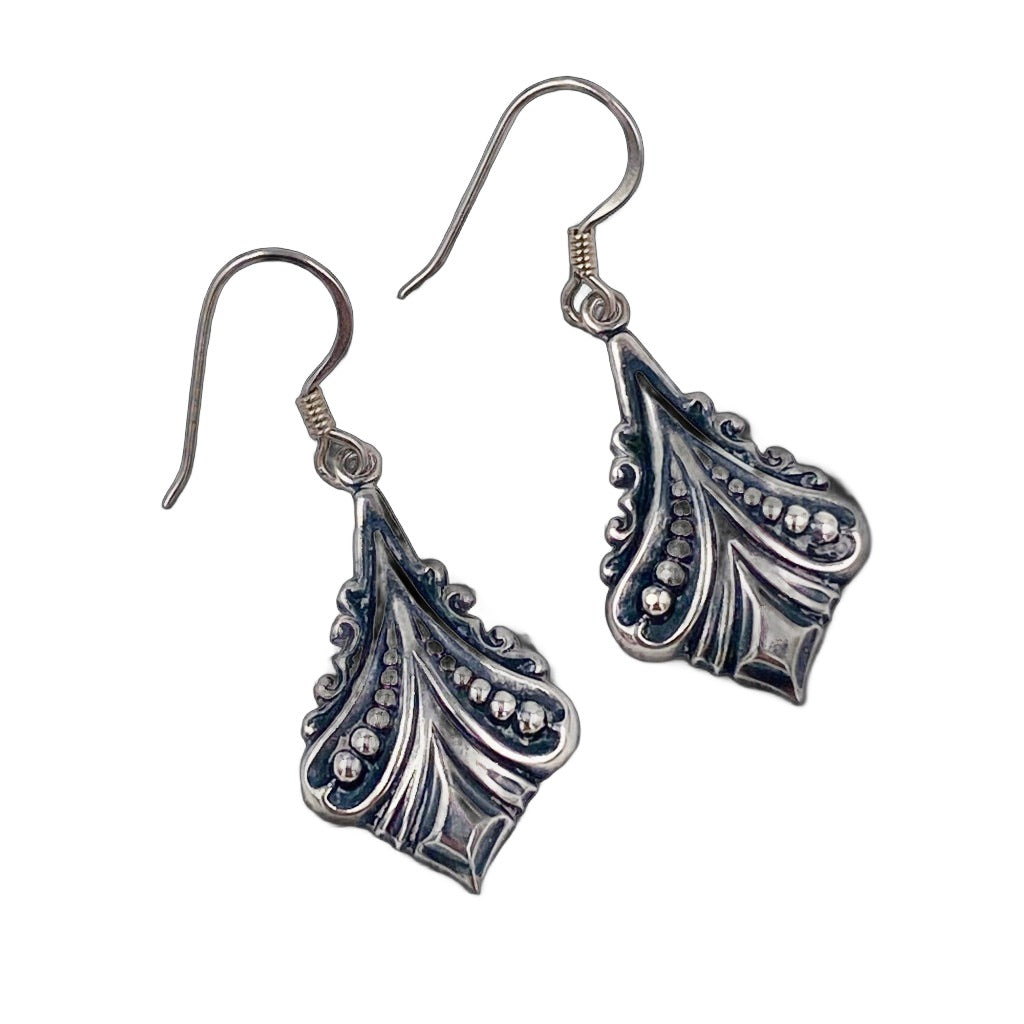 Art Nouveau Silver Earrings – VINTAGE-O-RAMA LLC