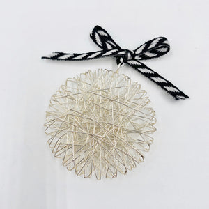  Vintage-O-Rama Sterling Silver Modernist Wire Ornament