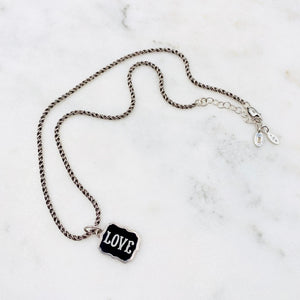 Waxing Poetic Retired Love Charm Necklace