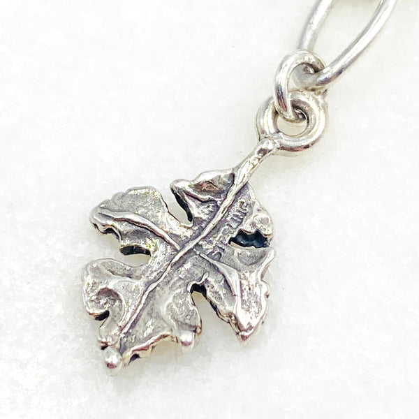 Three Leaf Sterling Silver Charm Bracelet