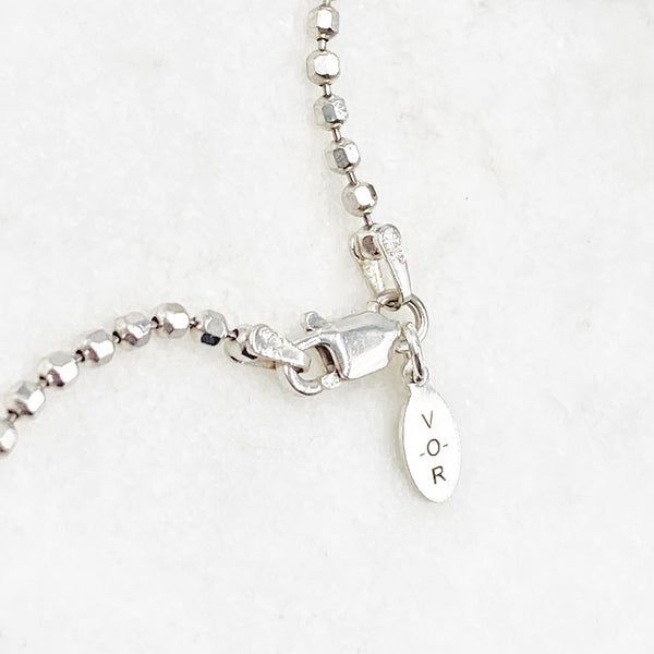 Double Heart Sterling Silver Necklace