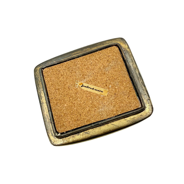 Ben Seibel Jenfred-Ware Ribbed Brass Box