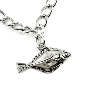 Sterling Silver Vintage Fish Charm Bracelet