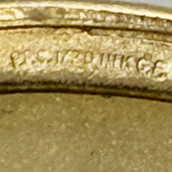 vintage Gold Filled Floral Heart Locket Necklace