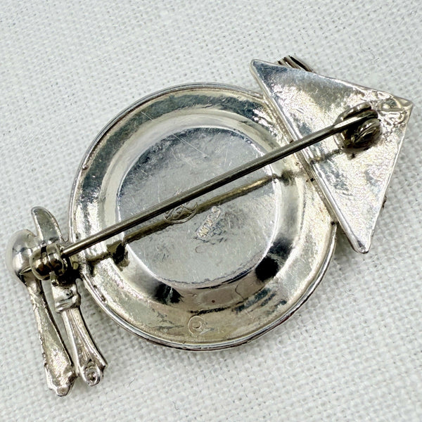 Great Falls Sterling Silver Fish Dinner Pin