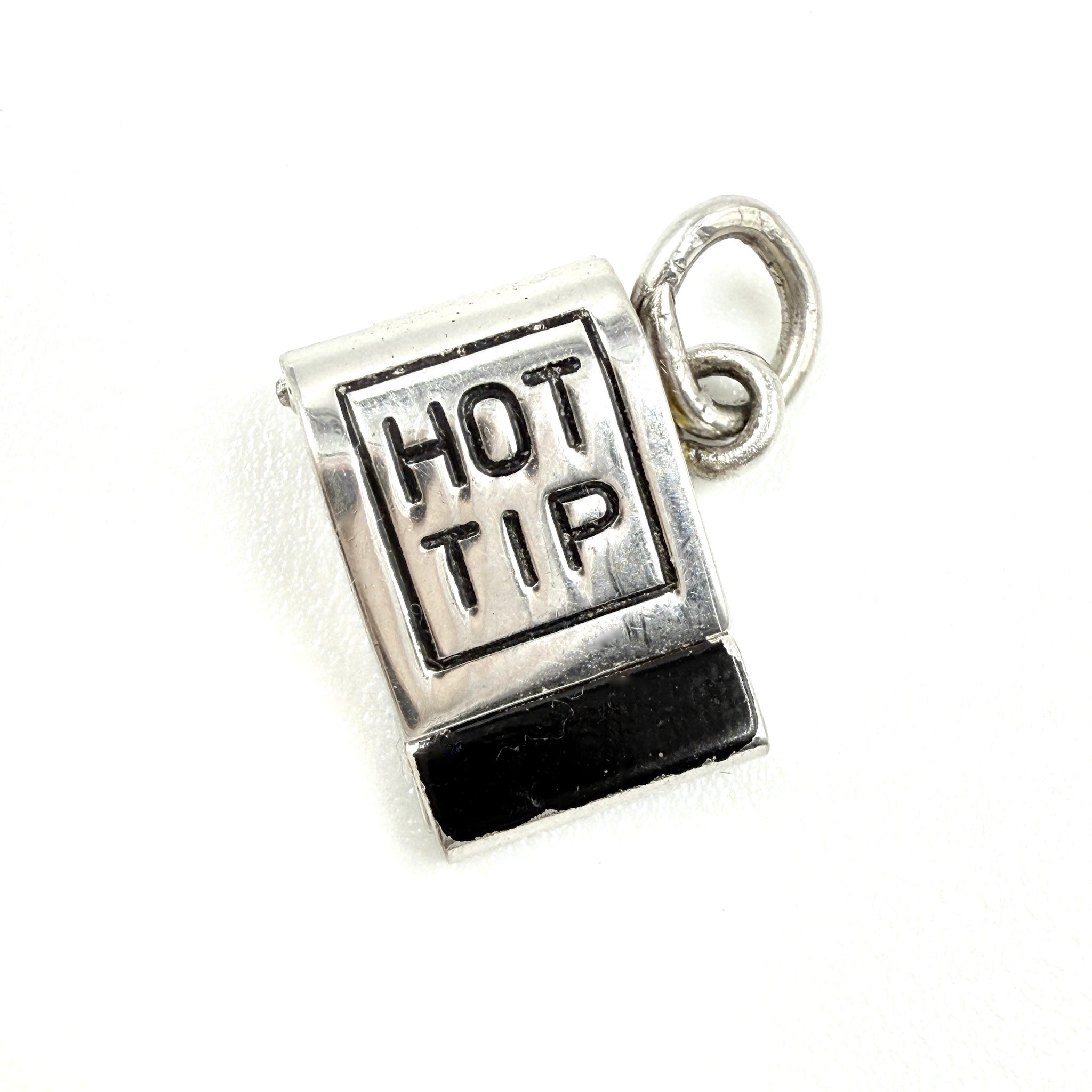 Sterling "Hot Tip" Matchbook Charm