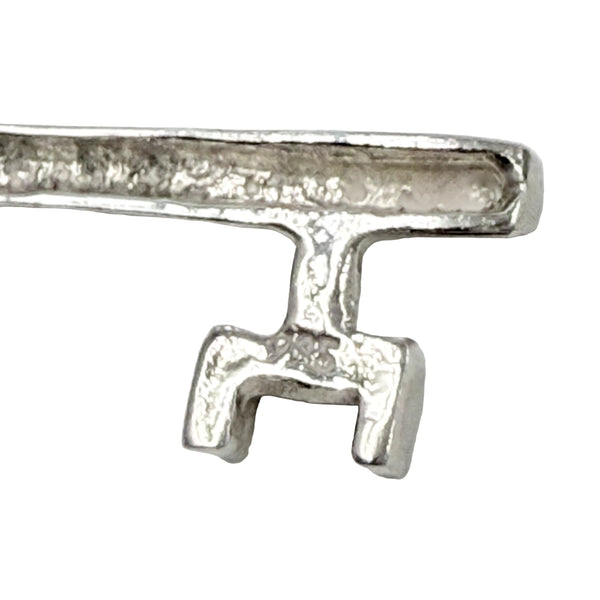 Initial K Key Sterling Silver Necklace