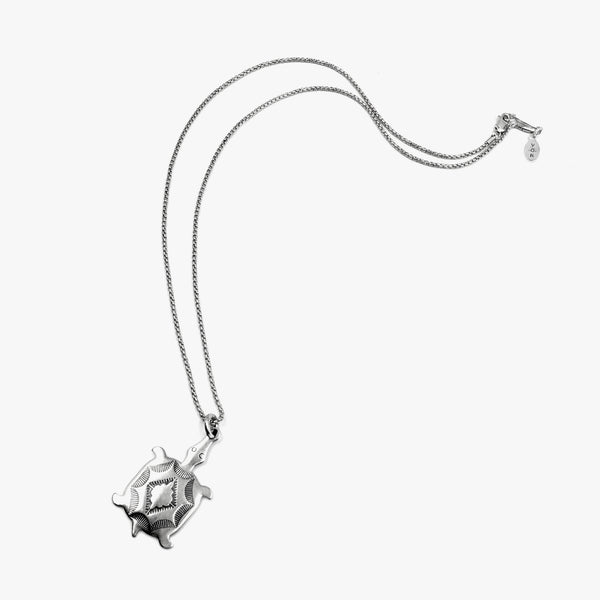 Sun West Sterling Silver Turtle Necklace