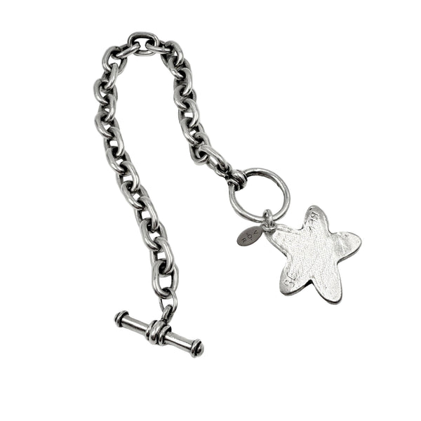 Sterling Silver Starfish Charm Bracelet