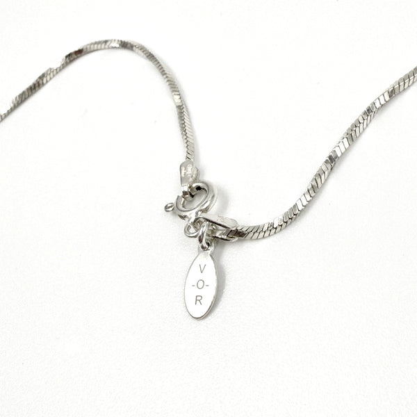 Initial K Key Sterling Silver Necklace
