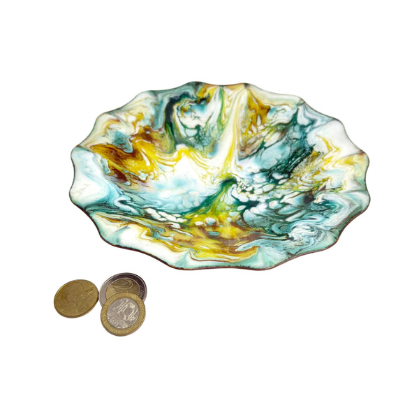 Gerte Hacker Swirl Pattern Enamel Bowl