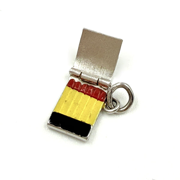 Sterling "Hot Tip" Matchbook Charm