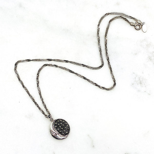 Moon & Stars Sterling Silver Necklace