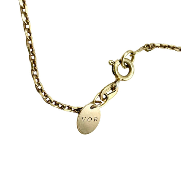 vintage Gold Filled Floral Heart Locket Necklace