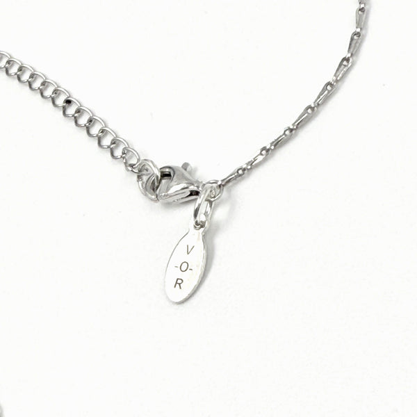 Wax Seal Letter P Sterling Silver Necklace