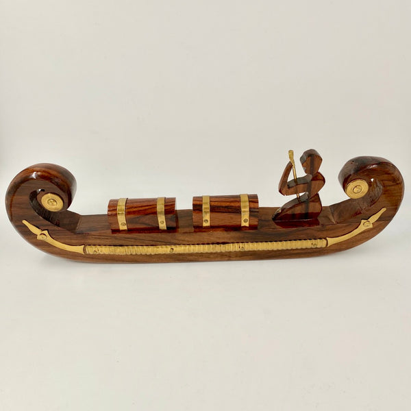 Hand-Carved Wooden Gondola