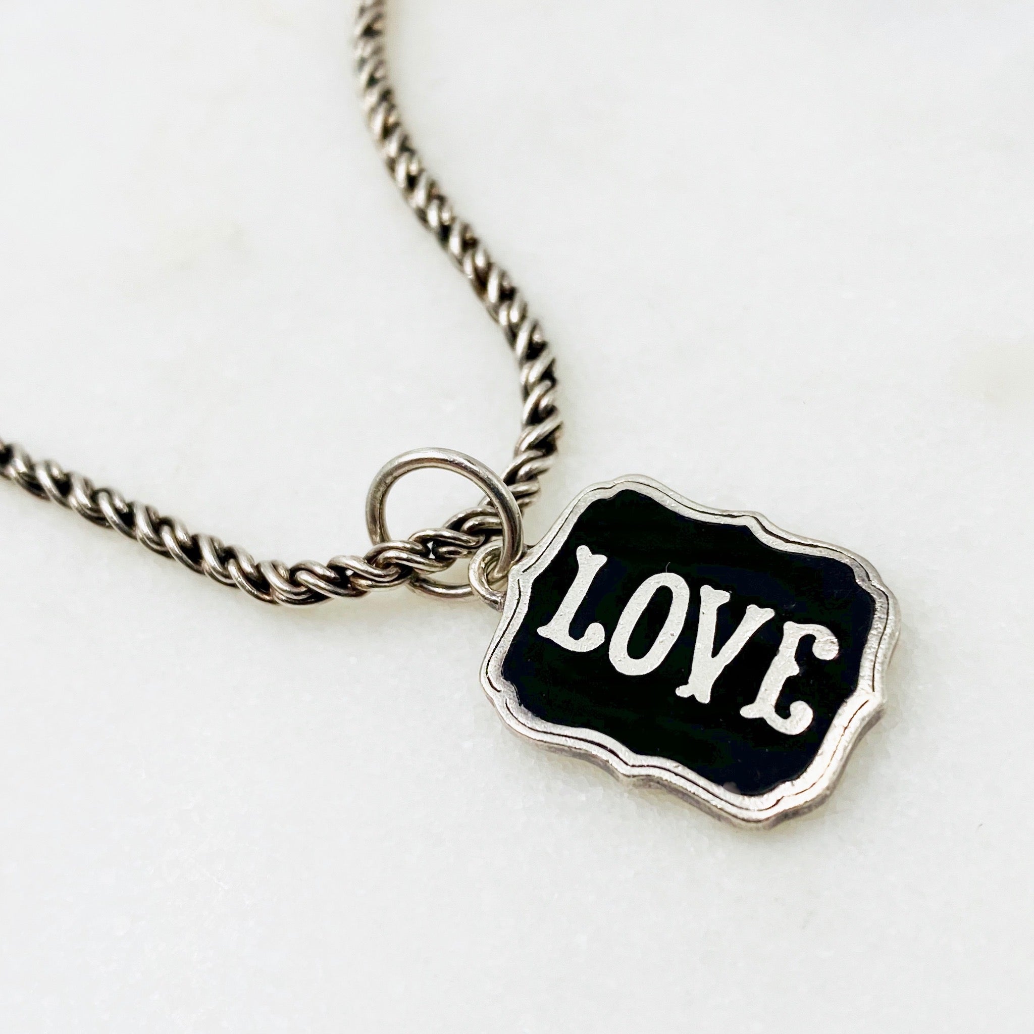 Waxing Poetic Retired Love Charm Necklace – VINTAGE-O-RAMA LLC