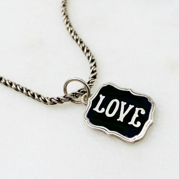 Waxing Poetic Retired Love Charm Necklace