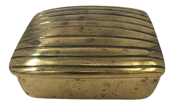 Vintage-O-Rama Ben Seibel Ribbed Brass Box