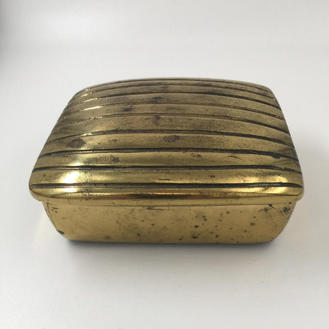 Ribbed Brass Box