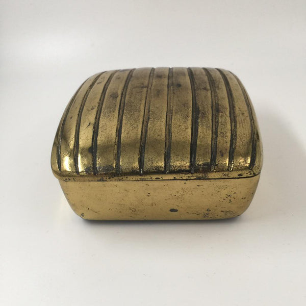 Ribbed Brass Box