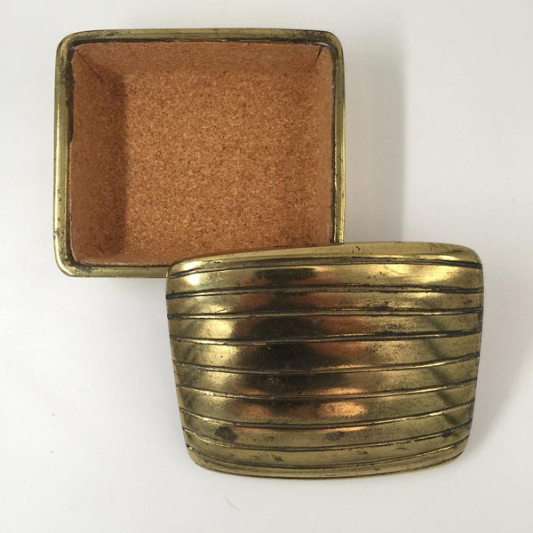 Ribbed Brass Box