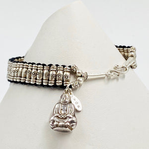 buddha silver bracelet