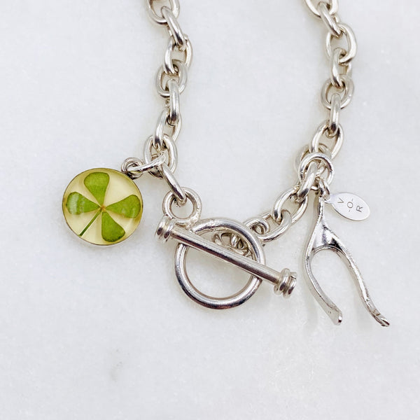 Good Luck Sterling Silver Charm Bracelet