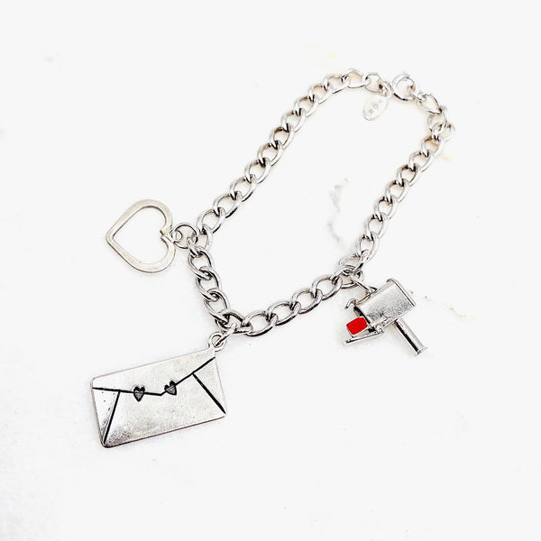 Love Letter Sterling Silver Charm Bracelet