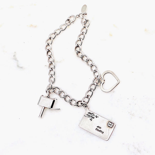 Love Letter Sterling Silver Charm Bracelet