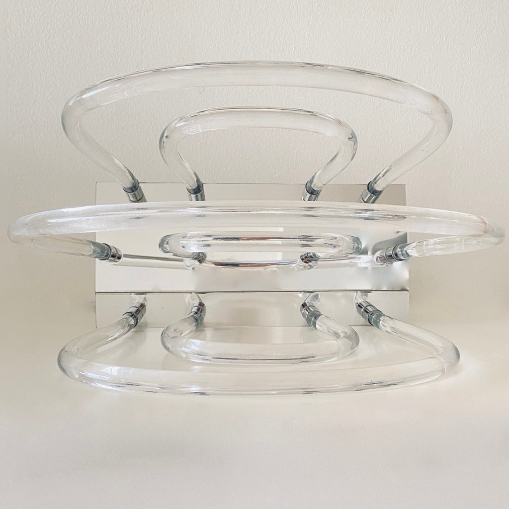 Waterfall Magazine Rack Dorothy Thorpe Mid-Century Lucite Waterfall Magazine Rack – VINTAGE-O ...