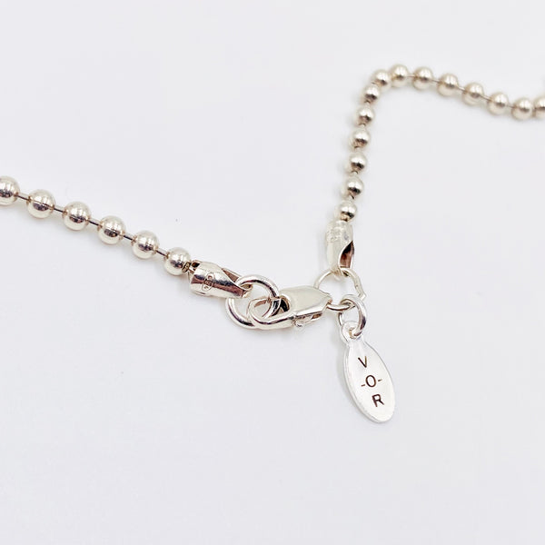 Initial N Sterling Silver Necklace