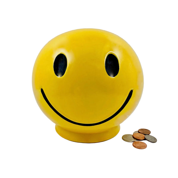 smiley face ceramic bank 1970's McCoy