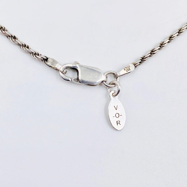 Three Heart Silver Necklace