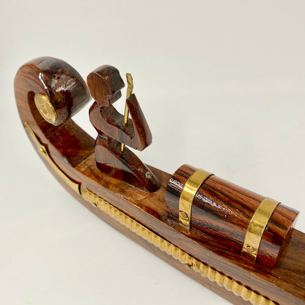 Hand-Carved Wooden Gondola